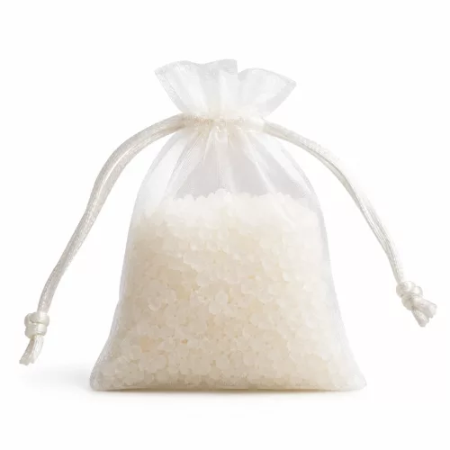 Weißes Badesalz im Organzabeutel, 60 g
