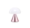 Lexon Mina Mini Led Lamp - light pink aluminum