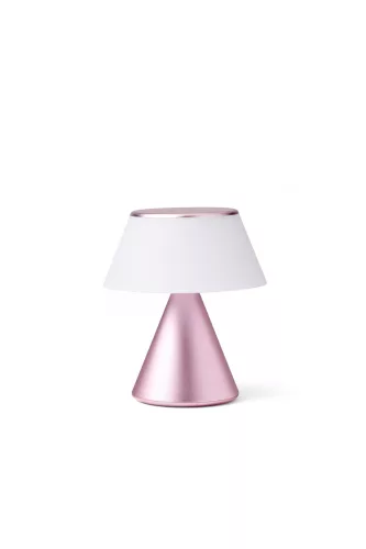 Lexon Luma M Portable Led Lamp with color synchronization - pale pink