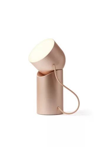 Lexon Orbe Portable Led Lamp with movable head - gold