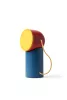 Lexon Orbe Portable Led Lamp with movable head - blue/red/yellow
