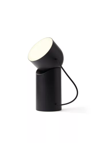 Lexon Orbe Portable Led Lamp with movable head - black