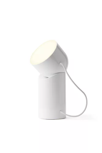 Lexon Orbe Portable Led Lamp with movable head - bright white