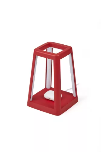 Lexon Laternenlampe - dunkelrot