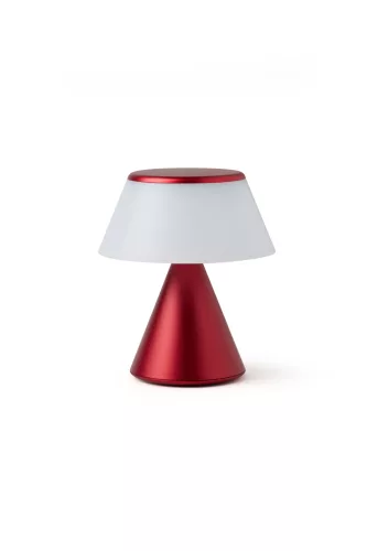 Lexon Luma S Mini continuously synchronizable Led Lamp - dark red