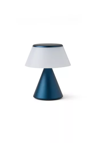Lexon Luma S Mini continuously synchronizable Led Lamp - dark blue
