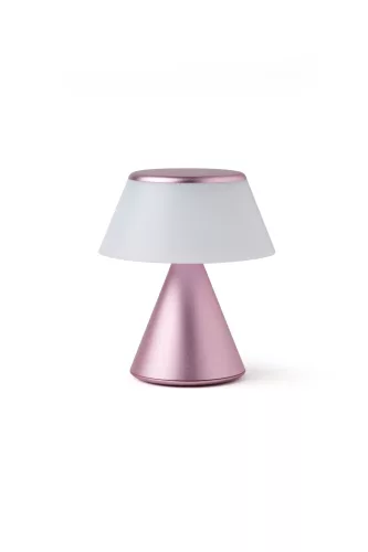 Lexon Luma S Mini continuously synchronizable Led Lamp - pale pink