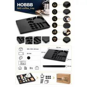 HOBBB Løgstør Gästetablett, Schwarz