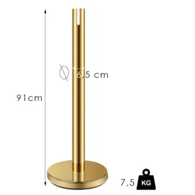 Arany kordonoszlop, 2.4m, szalag nélkül (NOA)
