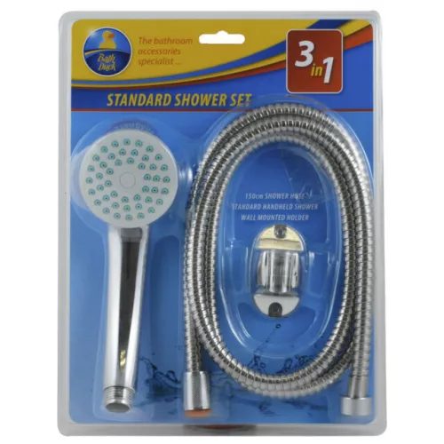 Duschset - 3-teilig mit Standard-Brausekopf