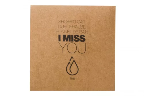 Duschhaube „Ich vermisse dich“