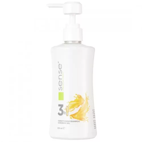 Sense 3 in 1 Pflegeshampoo und Duschgel 330 ml