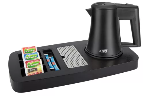 Sense tálca 0,5L-es fekete vízforralóval, csésze nélkül