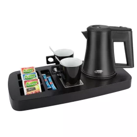   Sense tálca 0,5L-es fekete vízforralóval és 2 fekete csészével