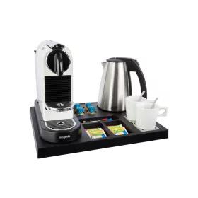 Siesta tálca 1L-es vízforralóval és 2 fehér csészével