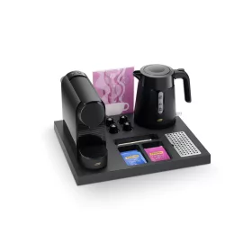   Siesta tálca 1L-es Salsa vízforralóval és kávéfőzővel