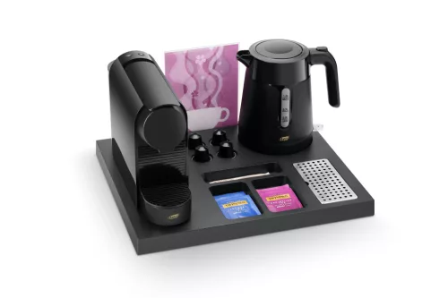 Siesta tálca 1L-es Salsa vízforralóval és kávéfőzővel
