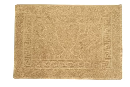 Badvorleger Pfotenmuster Farbig Beige 0025 (Mindestbestellmenge 100 Stk.)