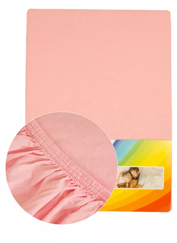 SPANNBETTLAKEN BABYROSA  21893  90-100x200