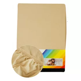 SPANNBETTLAKEN BEIGE 60575   90-100x200