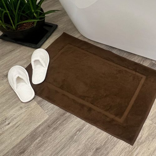 Kényelmes fürdőszobaszőnyeg Barna 50x80, 700 g