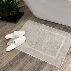 Kényelmes fürdőszobaszőnyeg Ezüstszürke 50x80, 700 g