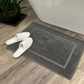 Kényelmes fürdőszobaszőnyeg Palaszürke 50x80, 700 g