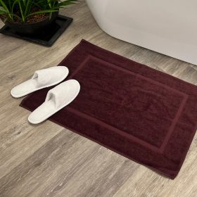 Kényelmes fürdőszobaszőnyeg Padlizsán 50x80, 700 g