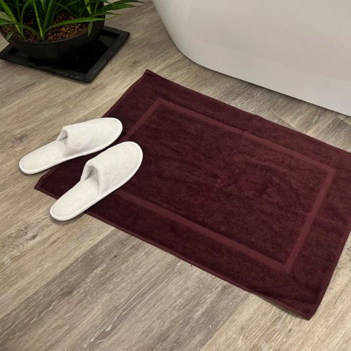 Kényelmes fürdőszobaszőnyeg Padlizsán 50x80, 700 g