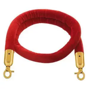 Bordó velúr kordonkötél, 150cm (VKBA15)