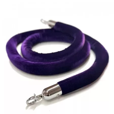 Lila velúr kordonkötél, 150cm (VKLK150)