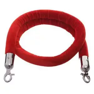 Piros velúr kordonkötél, 170cm (VKPK17)