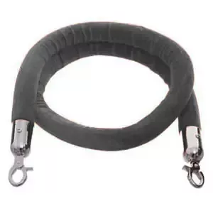 Szürke velúr kordonkötél, 150cm (VKSZK15)