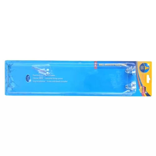 Wandmontiertes Glasregal