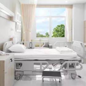   Bettlaken  Baumwolle 100 % KRANKENHAUS, Weiß 140 gr 150x260 cm