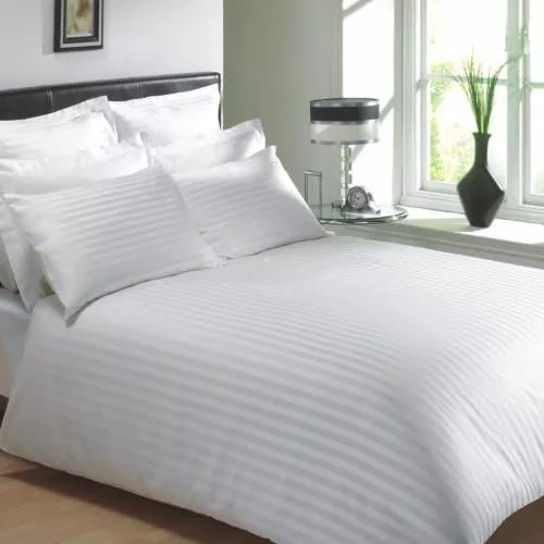 BETTDECKENBEZUG / 1 CM GESTREIFT Hotel 140x200 cm 50% Baumwolle 50% Polyester